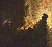 Rembrandt van rijn The Supper at Emmaus painting